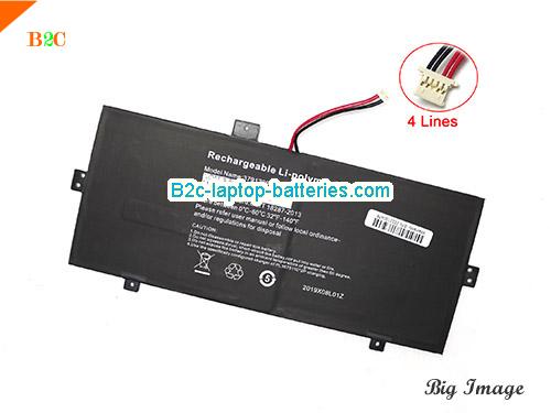 JUMPER 3791229C Battery 4000mAh, 30.4Wh  7.6V Black Li-Polymer