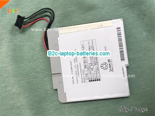 PANASONIC 2-653864-B001 Battery 2200mAh, 15Wh  7.2V Gray Li-Polymer