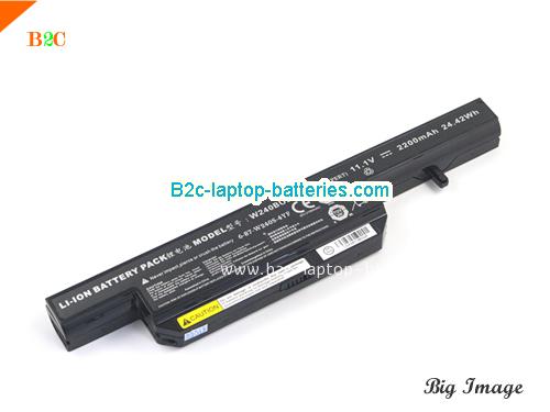 CLEVO 6-87-W15ES-4V4 Battery 2200mAh, 24.42Wh  11.1V Black Li-ion