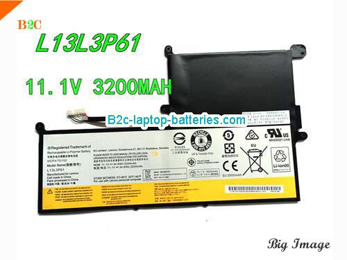 LENOVO Chromebook N20p Battery 3200mAh, 34.8Wh  11.1V Black Li-ion