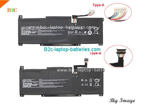 MSI Modern 15 A10RAS-268PL Battery 4600mAh, 52.4Wh  11.4V Black Li-Polymer