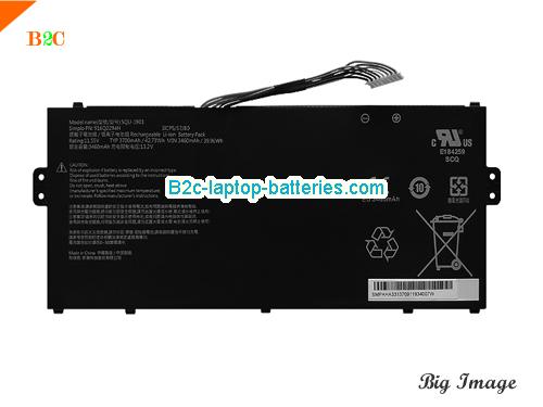 HAIER 916Q2294H Battery 3700mAh, 42.73Wh  11.55V Black Li-Polymer