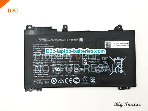 HP Zhan66 Pro 13 G2(6AF22PC) Battery 3900mAh, 45Wh  11.55V Black Li-Polymer
