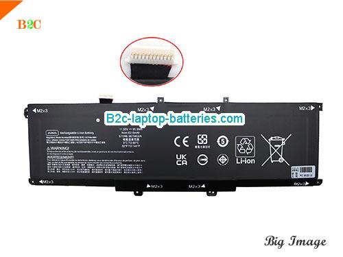 HP ZBook Studio G5 (2ZC49EA) Battery 8310mAh, 95.9Wh  11.55V Black Li-Polymer