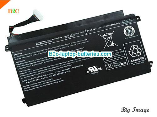 TOSHIBA PA5255U-1BRS Battery 3660mAh, 43Wh  11.4V Black Li-Polymer