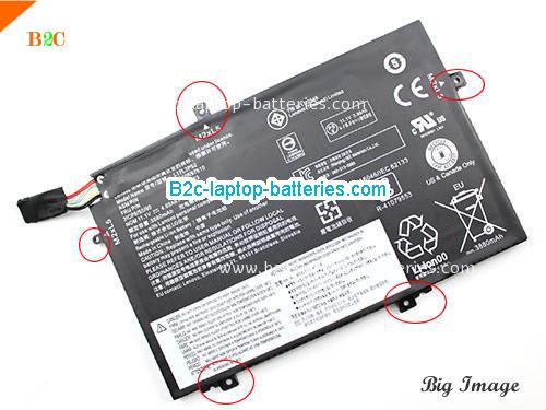 LENOVO 01AV463 Battery 3880mAh, 45Wh , 4.05Ah 11.1V Black Li-Polymer