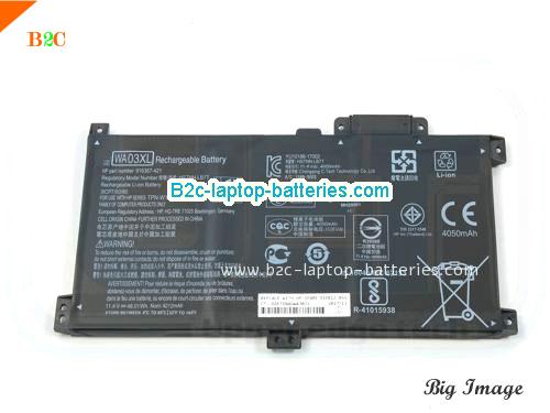 HP Pavilion X360 15-BR009NC Battery 4212mAh, 48.01Wh  11.4V Black Li-Polymer