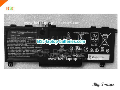 HP HSTNN-OB1R Battery 4323mAh, 52.5Wh  11.55V Black Li-Polymer