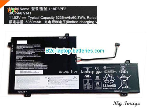 LENOVO L18D3PF2 Battery 5235mAh, 60.3Wh  11.52V Black Li-Polymer