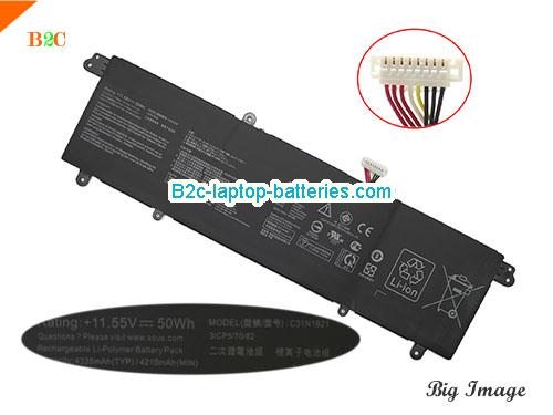 ASUS ZenBook S13 UX392 Battery 4330mAh, 50Wh  11.55V Black Li-Polymer