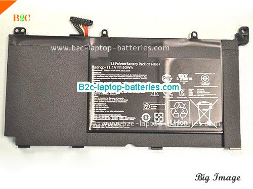 ASUS VivoBook K551LB-XX164D Battery 50Wh 11.1V Black Li-Polymer