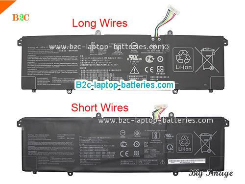 ASUS VivoBook S14 S433FL-EB026T Battery 4335mAh, 50Wh  11.55V Black Li-Polymer