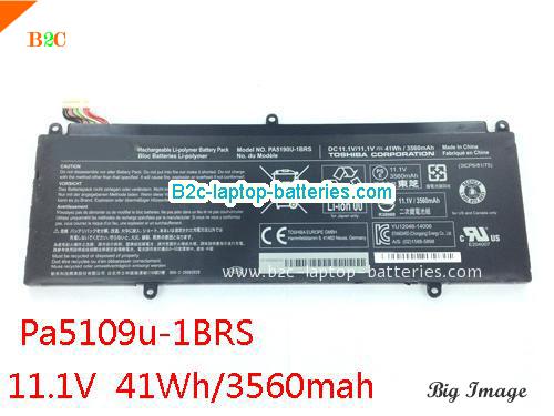 TOSHIBA Satellite Click 2 Pro P30W-B-10D Battery 3560mAh, 41Wh  11.1V Black Li-ion