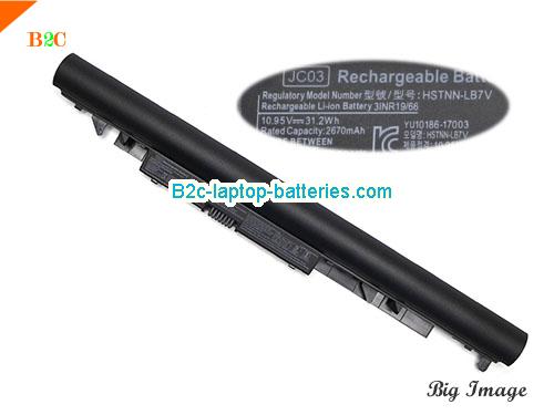 HP 17-BS049DX Battery 2850mAh, 31.2Wh  10.95V Black Li-ion