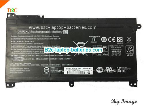 HP 843537-541 Battery 3470mAh, 42Wh  11.55V Black Li-ion