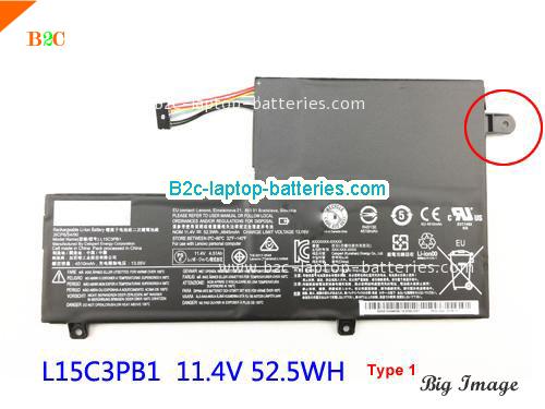 LENOVO IdeaPad 520s-14IKB-80X2006FGE Battery 4645mAh, 52.5Wh  11.4V Black Li-ion