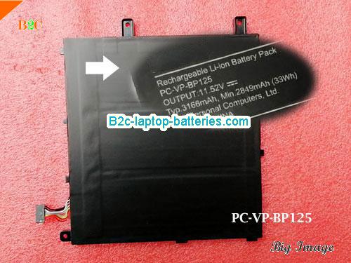 NEC PCVpBP125 Battery 3166mAh, 33Wh  11.52V Black Li-ion