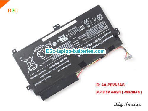 SAMSUNG 340XAA Battery 3992mAh, 43Wh  10.8V Black Li-Polymer