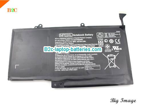 HP pavilion 13-A051NR BEST REGARDS Battery 43Wh 11.4V Black Li-ion