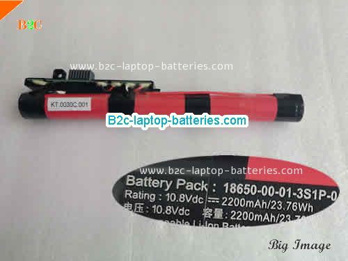 ACER 18650-02-04-3S1P-1 Battery 2200mAh, 23.76Wh  10.8V Black Li-ion