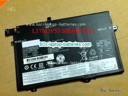 LENOVO L17M3P53 Battery 4080mAh 11.1V Black Li-Polymer