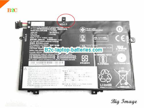 LENOVO ThinkPad L580 Battery 4050mAh, 45Wh  11.1V Black Li-ion