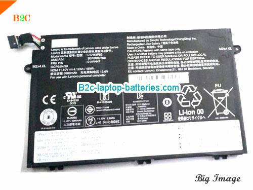 LENOVO ThinkPad E58020KS002BCD Battery 4120mAh, 45Wh  11.1V Black Li-Polymer