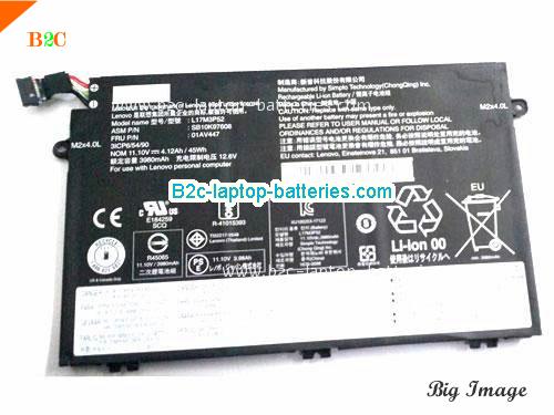 LENOVO ThinkPad E58020KSA01HCD Battery 4120mAh, 45Wh  11.1V Black Li-Polymer