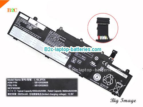 LENOVO SB10X02591 Battery 4050mAh, 45Wh  11.1V Black Li-Polymer