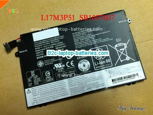 LENOVO L17M3P51 Battery 4080mAh, 45Wh  11.1V Black Li-Polymer