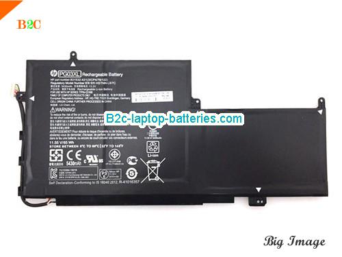 HP Spectre x360 15-ap000na Battery 5430mAh, 65Wh  11.55V Black Li-ion