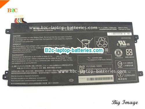 TOSHIBA PA5191U1BRS Battery 2280mAh, 27Wh  11.1V Black Li-ion