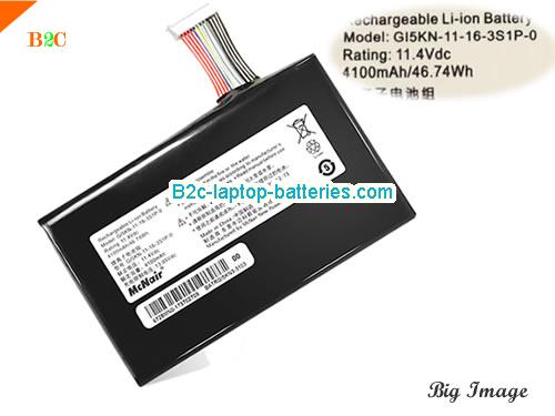 HASEE Z7M-KP7G1 Battery 4100mAh, 46.74Wh  11.4V Black Li-Polymer