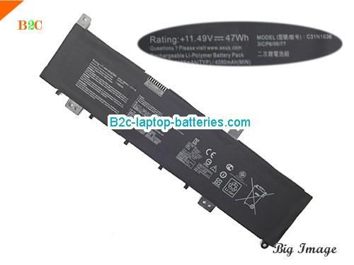 ASUS VivoBook Pro 15 N580GD-FI110R Battery 4165mAh, 47Wh  11.49V Black Li-Polymer