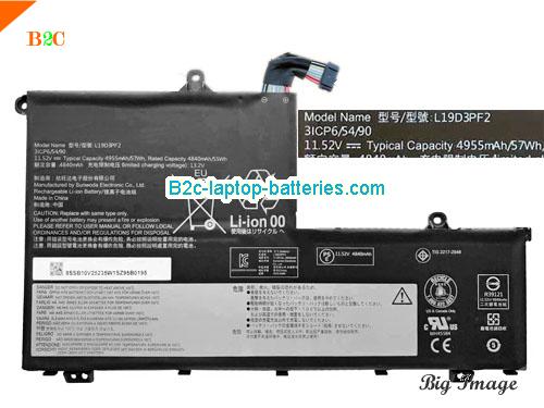 LENOVO SB10V25235 Battery 4955mAh, 57Wh  11.52V Black Li-Polymer