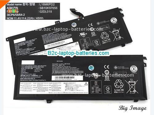 LENOVO L18C6PD1 Battery 4220mAh, 48Wh  11.4V Black Li-Polymer