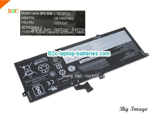 LENOVO 02DL027 Battery 4220mAh, 48Wh  11.4V Black Li-Polymer