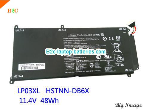 HP Envy 15-ae103nf Battery 48Wh 11.4V Black Li-ion