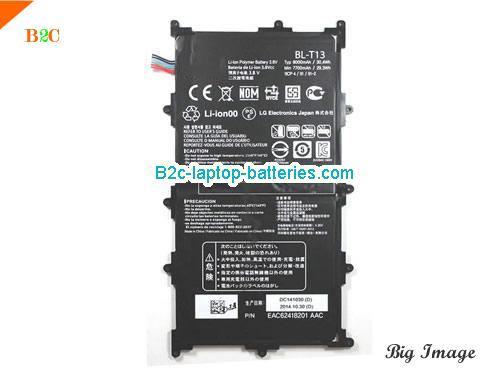 LG VK700 Battery 8000mAh 3.8V Black Li-Polymer