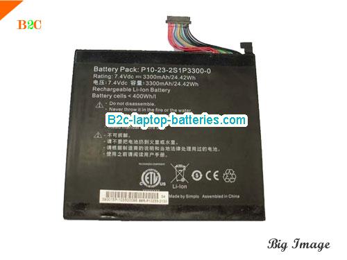 SIMPLO 2S1P3300 Battery 3300mAh 7.4V Black Li-ion