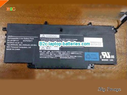 NEC PCVPBP117 Battery 2500mAh 15.2V Black Li-Polymer