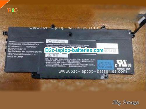 NEC PCVPBP117 Battery 2500mAh 15.2V Black Li-Polymer