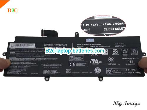 TOSHIBA Portege A30-E-17R Battery 2700mAh, 42Wh  15.4V  Li-Polymer