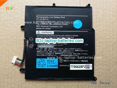 NEC PCVPBP121 Battery 3166mAh, 33Wh  11.52V Black Li-Polymer