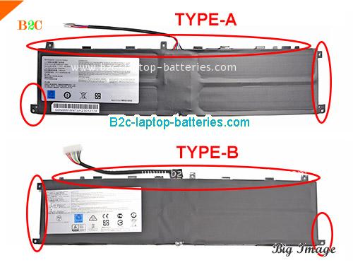 MSI WS65 8SK-490ES Battery 5380mAh, 80.25Wh  15.2V Black Li-Polymer