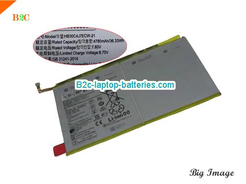 HUAWEI HB30C4J7ECW-21 Battery 4780mAh, 36.33Wh  7.6V Black Li-Polymer