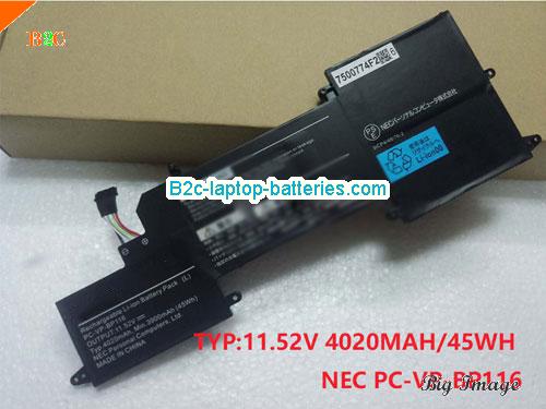 NEC PCVPBP116 Battery 3960mAh, 45Wh  11.4V Black Li-Polymer