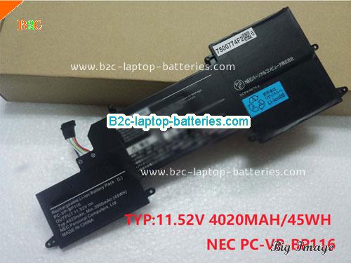 NEC PC-HZ750 Battery 3960mAh, 45Wh  11.4V Black Li-Polymer