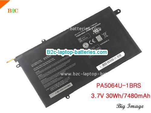 TOSHIBA PA5064U Battery 7480mAh, 30Wh  3.7V Black Li-ion