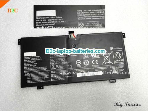 LENOVO 5B10K90801 Battery 5264mAh, 40Wh  7.6V Black Li-ion